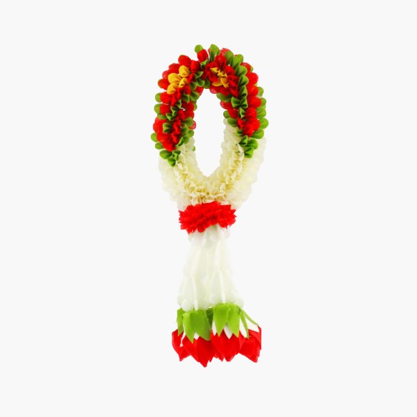 พวงมาลัยขนาดเล็กสีเเดง